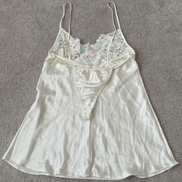 Intimo Amore Silky Babydoll Lingerie Set | Vintage Sears | Size Large - Picture 3 of 6